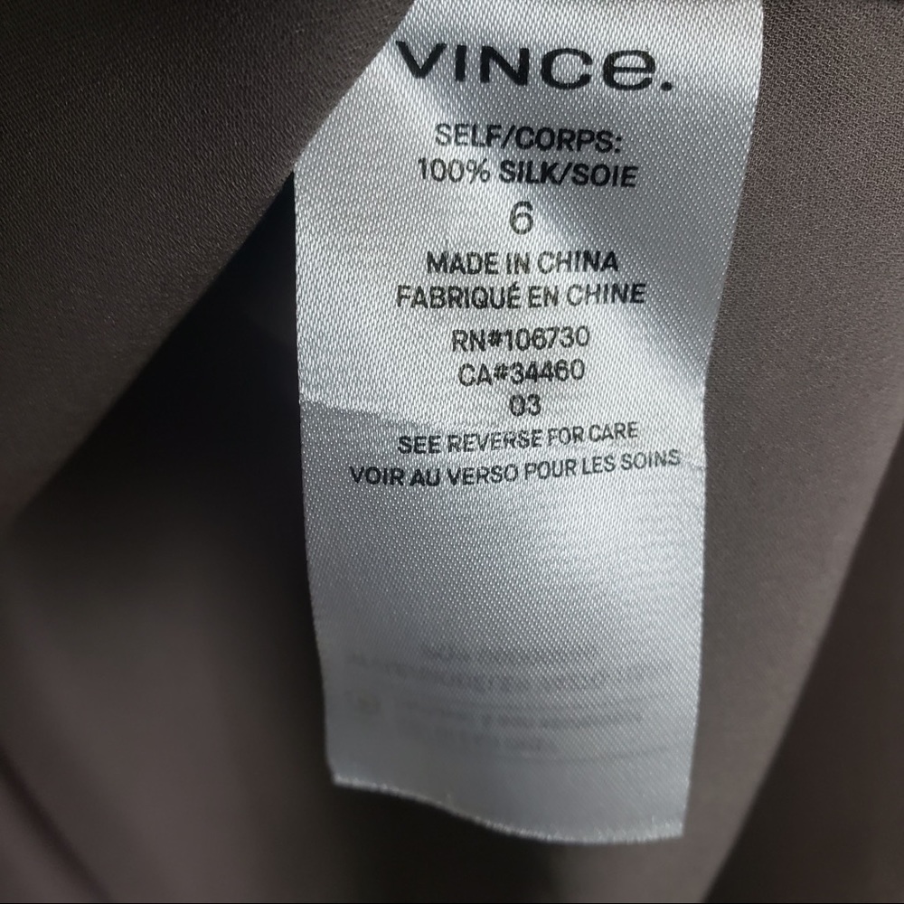 Vince. Collared Concealed Placket Button Up Shirt - image 7